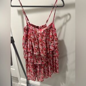 FREE PEOPLE FLORAL MINI DRESS